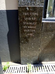 Burton Store foundation stone, Bangor, 2018