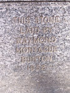 Burton Building foundation stone, Bargoed, 2009