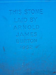 Burton Building foundation stone, Bargoed, 2010