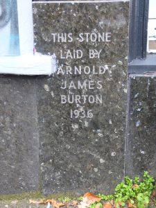 Burton, Acocks Green foundation stone, Birmingham, 2017