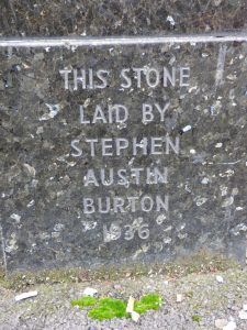 Burton, Acocks Green foundation stone, Birmingham, 2017