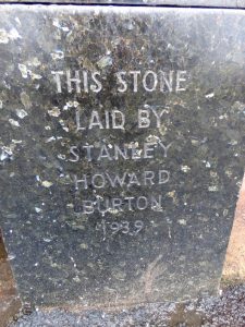 Former Burton store foundation stone, Blackheath, West Midlands, 2018