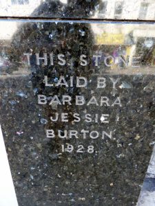 Former Burton store foundation stone, Brighton, 2018