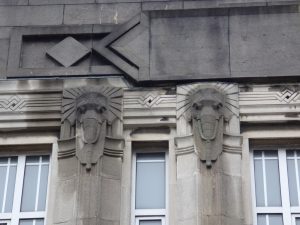 Former Burton elephant heads, Chatham, 2018
