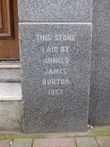 Burton foundation stone, Chippenham, 2016