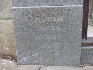 Burton foundation stone, Chippenham, 2016