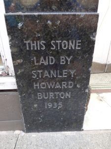 Burton building foundation stone, Kendal, 2017