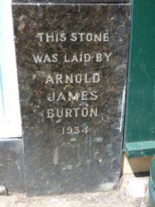Former Burton store foundation stone, Llandudno, 2018