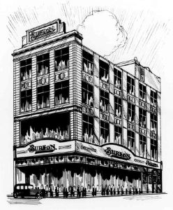 London Cheapside Burton store shown in the company 25th anniversary booklet