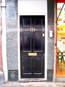 Burton foundation stones, Portobello Road, Notting Hill, London, 2010
