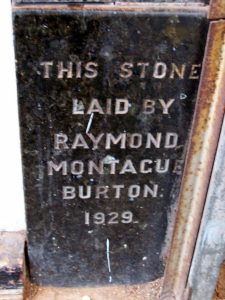 Burton foundation stone, Portobello Road, Notting Hill, London, 2010