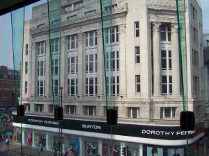 Former Burton headquarters from Centre Point, London Open House, 2009