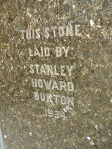 Former Burton store foundation stone, Newark-on-Trent, 2018
