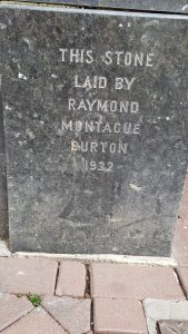 Former Burton store foundation stone, Ashford, Kent, 2017