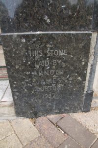 Former Burton store foundation stone, Northampton, 2022