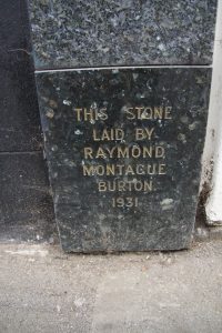 Former Burton store foundation stone, Northampton, 2022