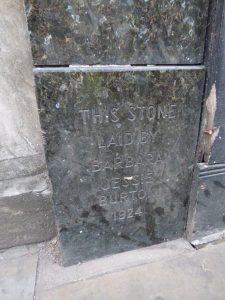 Burton store foundation stone, Nottingham, 2018