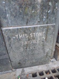Burton store foundation stone, Nottingham, 2018