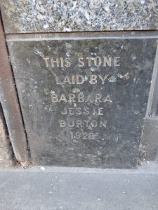 Former Burton store foundation stone, Nottingham, 2018