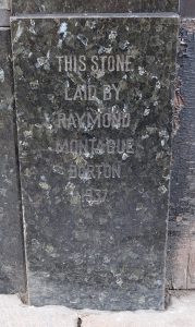 Burton foundation stone, Penrith, 2017