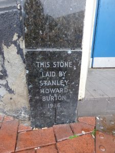 Former Burton store foundation stone, Broad Street, Reading, 2016