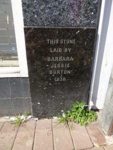 Former Burton store foundation stone, Rhyl, 2018