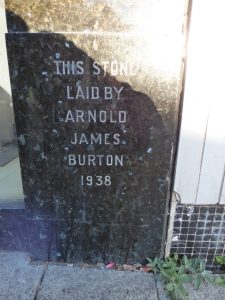 Former Burton store foundation stone, Selby, 2018