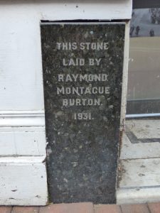 Former Burton store foundation stone, Swindon, 2016