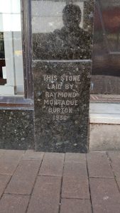 Burton foundation stone, Tamworth, 2018