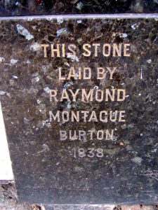 Burton foundation stone, Walton-on-Thames, 2011