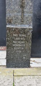 Former Burton store foundation stone, Whitehaven, 2022