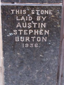 Former Burton store foundation stone, Woking, 2010