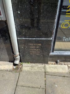 Former Burton foundation stone, Arbroath, 2022