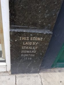 Former Burton foundation stone, Barkingside, 2020