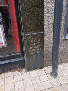 Burton foundation stone, Burnley, 2021