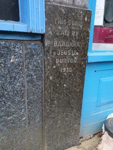 Former Burton foundation stone, Darwen, 2020