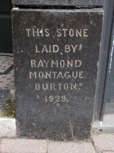 Former Burton foundation stone, Douglas, Isle of Man, 2022