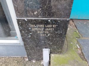 Former Burton foundation stone, Falmouth, 2023