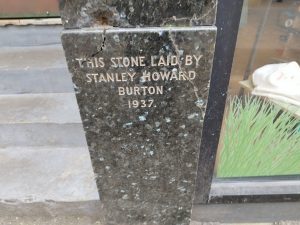 Former Burton foundation stone, Falmouth, 2023
