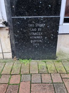 Burton foundation stone, Gosport, 2020