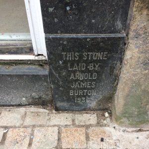 Former Burton foundation stone, Altrincham, 2018