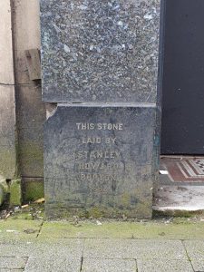 Former Burton foundation stone, Ashington, 2023