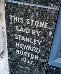 Former Burton foundation stone, Beverley, 2023