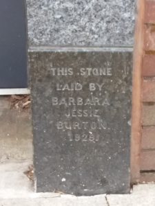 Former Burton foundation stone, Bury, 2018