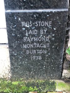 Burton foundation stone, Gosport, 2020