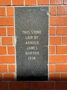 Former Burton foundation stones, 92-94 Oldham Street, Manchester, 2023