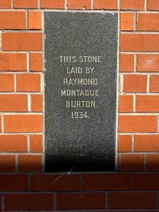 Former Burton foundation stones, 92-94 Oldham Street, Manchester, 2023