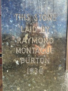 Former Burton foundation stone, Morecambe, 2020