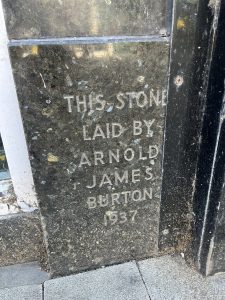 Former Burton foundation stone, Bognor Regis, 2023