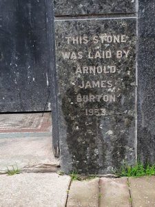 Former Burton foundation stone, Carlisle, 2023